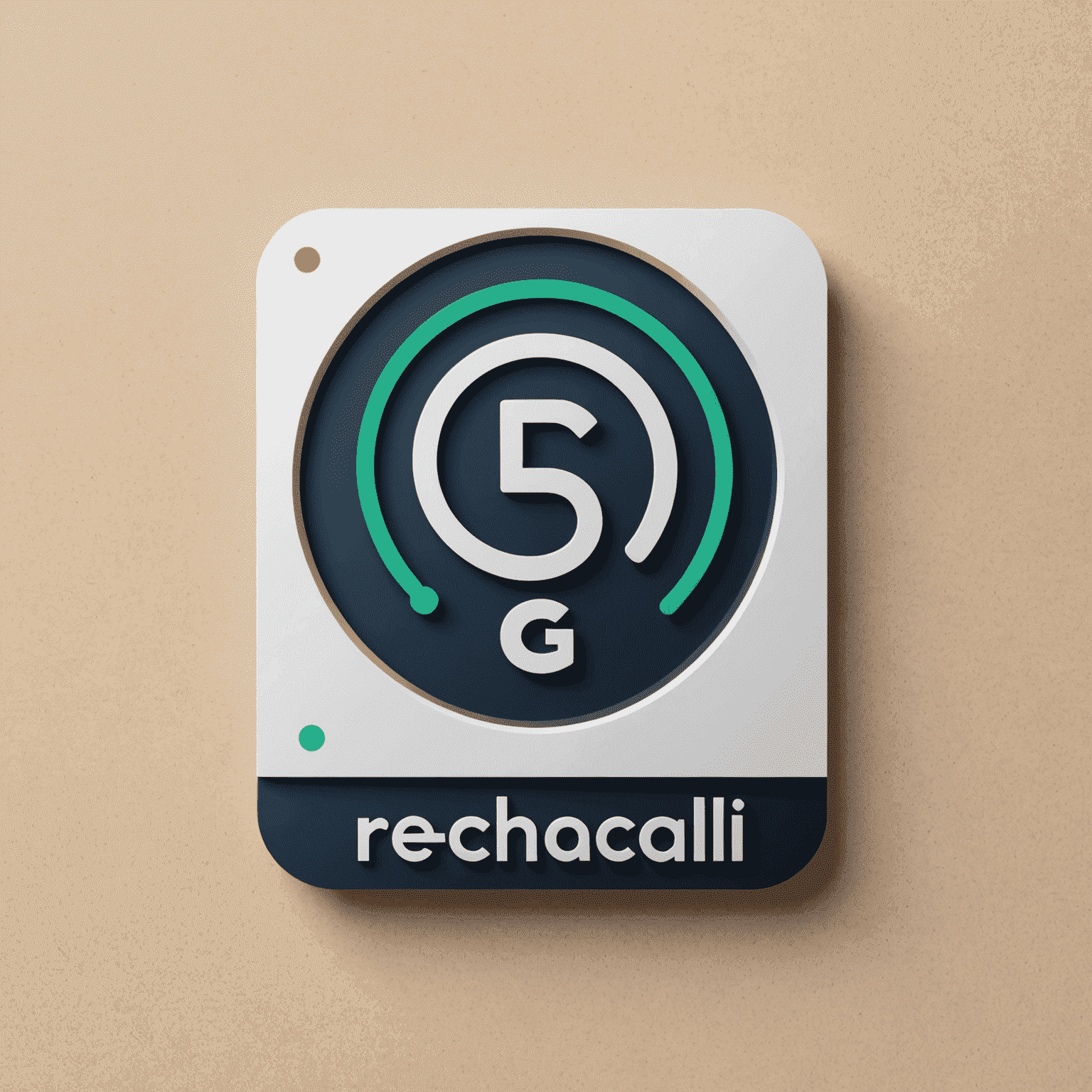 شعار rechacali_com يظهر رمزًا مجردًا لشريحة SIM مع خطوط اتصال 5G